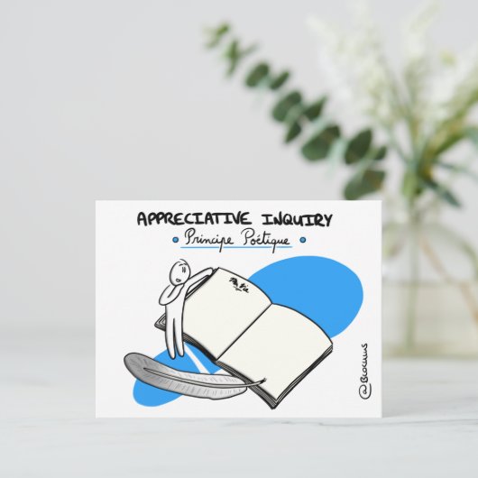 Coaching-Karte "AI - Prinzip der Gleichzeitigkeit" Postkarte (Stehend Vorderseite)