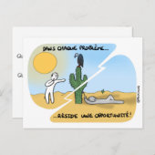 Coaching-Karte "Danke für deine Probleme" Postkarte (Vorne/Hinten)