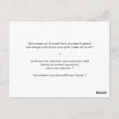 Coaching-Karte "Die Wahl des Positiven" Postkarte (Rückseite)