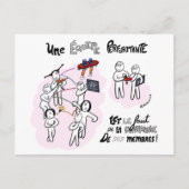 Coaching-Karte "Differenz und Leistung" Postkarte (Vorderseite)