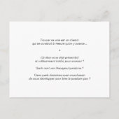 Coaching-Karte "Finde seinen Weg mit der IKIGAI" Postkarte (Rückseite)