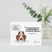 Coaching-Karte: "Folge einer festen Idee..." Postkarte (Stehend Vorderseite)