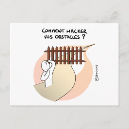 Coaching-Karte: "Hackt eure Hindernisse!" Postkarte