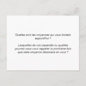 Coaching-Karte "Helfer-Glauben" Postkarte (Rückseite)