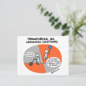 Coaching-Karte "Helfer-Glauben" Postkarte (Stehend Vorderseite)