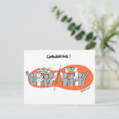 Coaching-Karte "Lass uns zum Beispiel wechseln!" Postkarte (Stehend Vorderseite)