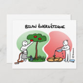 Coaching-Karte "Macht eure Energiebilanz" Postkarte (Vorne/Hinten)