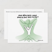 Coaching-Karte "Selbstverwirklichung" Postkarte (Vorne/Hinten)