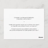 Coaching-Karte "Such nach dir" Postkarte (Rückseite)