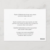 Coaching-Karte: "Was ist Ihr 1. Schritt?" Postkarte (Rückseite)