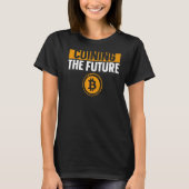 Coaching The Future Bitcoin BTC Crypto Mens Sprich T-Shirt (Vorderseite)