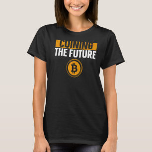 Coaching The Future Bitcoin BTC Crypto Mens Sprich T-Shirt
