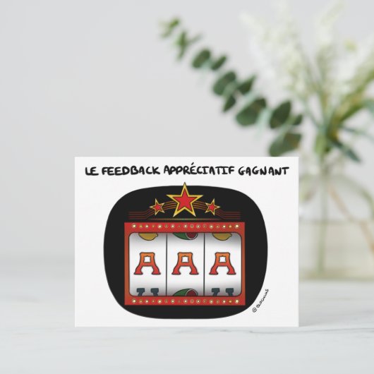 Coachingkarte: A-A-A, Feedback Postkarte (Stehend Vorderseite)