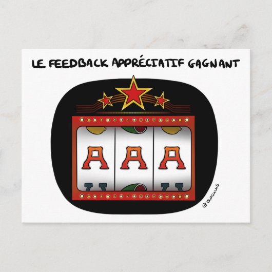 Coachingkarte: A-A-A, Feedback Postkarte (Vorderseite)