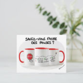 Coachingkarte: Können Sie Pausen machen? Postkarte (Stehend Vorderseite)