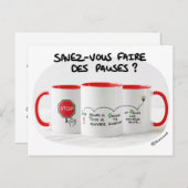 Coachingkarte: Können Sie Pausen machen? Postkarte (Vorne/Hinten)