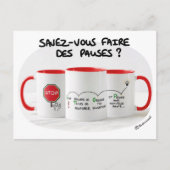 Coachingkarte: Können Sie Pausen machen? Postkarte (Vorderseite)