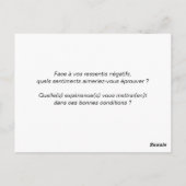 Coachingkarte "Positive Gedanken" Postkarte (Rückseite)