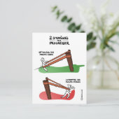 Coachingkarte "Verbesserungsstrategie" Postkarte (Stehend Vorderseite)