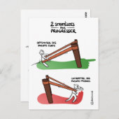 Coachingkarte "Verbesserungsstrategie" Postkarte (Vorne/Hinten)