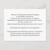 Coachingkarten: T.O.P. Postkarte (Rückseite)