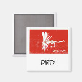 "Coachman" Dish Washer Status Magnet (Vorderseite/Rückseite)