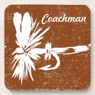 "Coachman on Brown" Nassflieger-Untersetzer Getränkeuntersetzer
