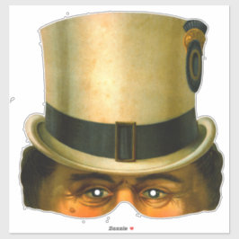 Coachman - Vintage Viktorianische Maske-Aufkleber Aufkleber