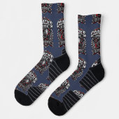 Coach's Code Metallic Fitness Emblem Logo Design Socken (Links)