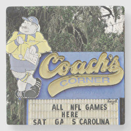 Coach's Corner Savannah Marble Stone Untersetzer. Steinuntersetzer