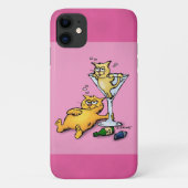 Coackails & Kittens Pink Cartoon Case-Mate iPhone Hülle (Rückseite)