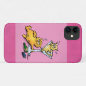 Coackails & Kittens Pink Cartoon Case-Mate iPhone Hülle (Rückseite (Horizontal))