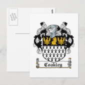 Coakley Familienwappen Postkarte (Vorne/Hinten)