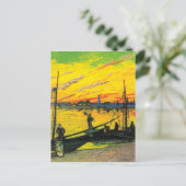 Coal Barges (F437) Van Gogh Fine Art Postkarte (Stehend Vorderseite)