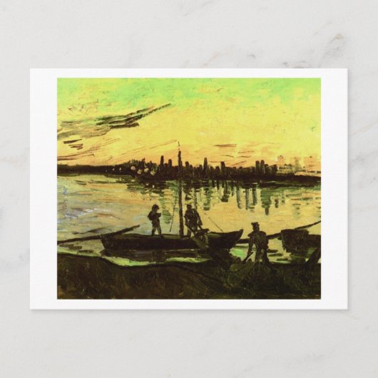 Coal Barges, Vincent Van Gogh Postkarte (Vorderseite)
