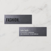 Coal Black Fashion Mini Business Card Mini Visitenkarte (Vorne/Hinten)