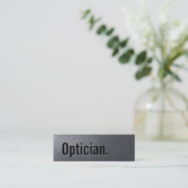 Coal Black Optician Mini Business Card Mini Visitenkarte (Stehend Vorderseite)