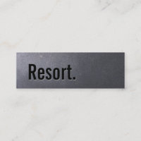 Coal Black Resort Minimalistisch Typografie