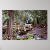 Coal Creek Falls Walking Bridge Print Poster (Vorne)