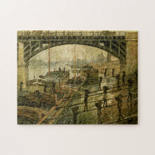 Coal Dockers Monet Fine Art Puzzle