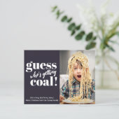 Coal Funny Foto Weihnachten bekommen (Stehend Vorderseite)