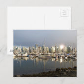 Coal Harbour, BC at sunset. Postkarte (Vorne/Hinten)