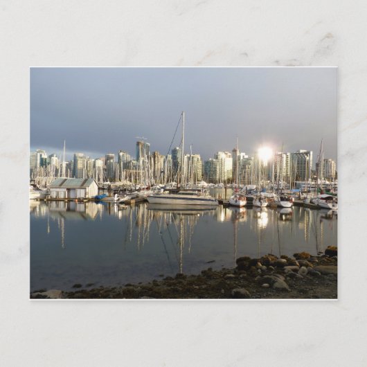Coal Harbour, BC at sunset. Postkarte (Vorderseite)