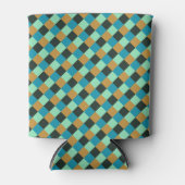 Coal Ochre Aquamarin Green Blue Kariert Dosenkühler (Vorderseite)