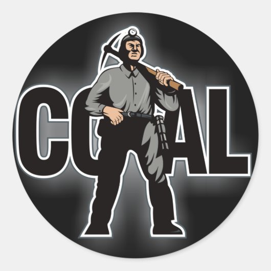 COAL RUNDER AUFKLEBER (Vorderseite)