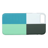 Coal White Aquamarin Green Aqua Türkis Case-Mate iPhone Hülle (Rückseite (Horizontal))
