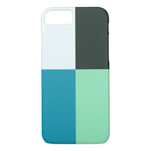 Coal White Aquamarin Green Aqua Türkis Case-Mate iPhone Hülle (Rückseite)