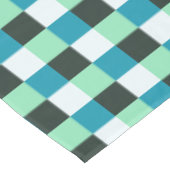 Coal White Aquamarin Green Aqua Türkis Tischdecke (Schrägansicht)