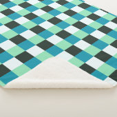 Coal White Aquamarin Green Blue Aqua Türkisch Kari Sherpadecke (3/4)