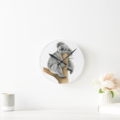 Coala dorminhoco runde wanduhr (Zuhause)